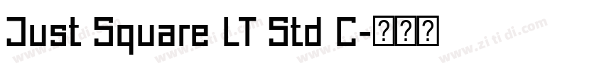 Just Square LT Std C字体转换